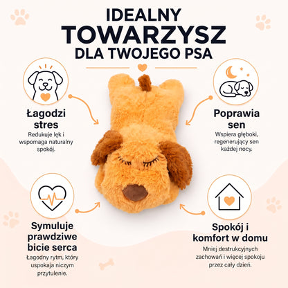 Psi śpioszek - kojący pluszak dla psów